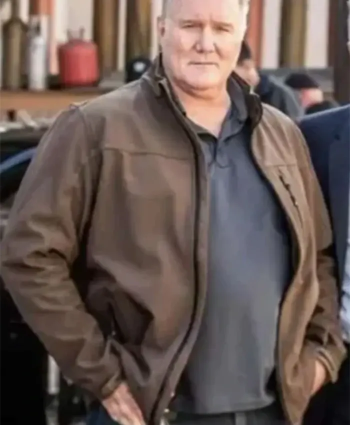 S.W.A.T. 2023 Michael McGrady Brown Cotton Jacket