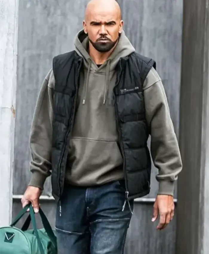 S.W.A.T. S06 Shemar Moore Black Puffer Vest