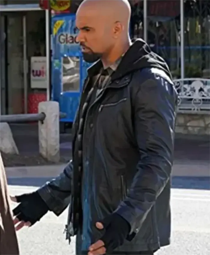 S.W.A.T. S06 Shemar Moore Leather Black Jacket