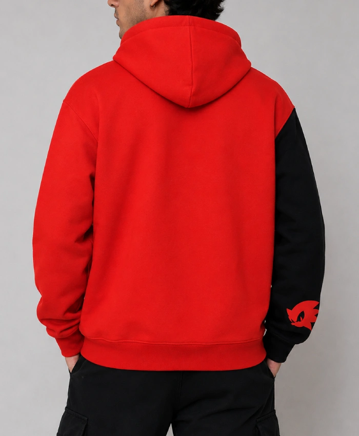 SEGA Universe Character Sonic Shadow the Hedgehog Fleece Hooded Jacket