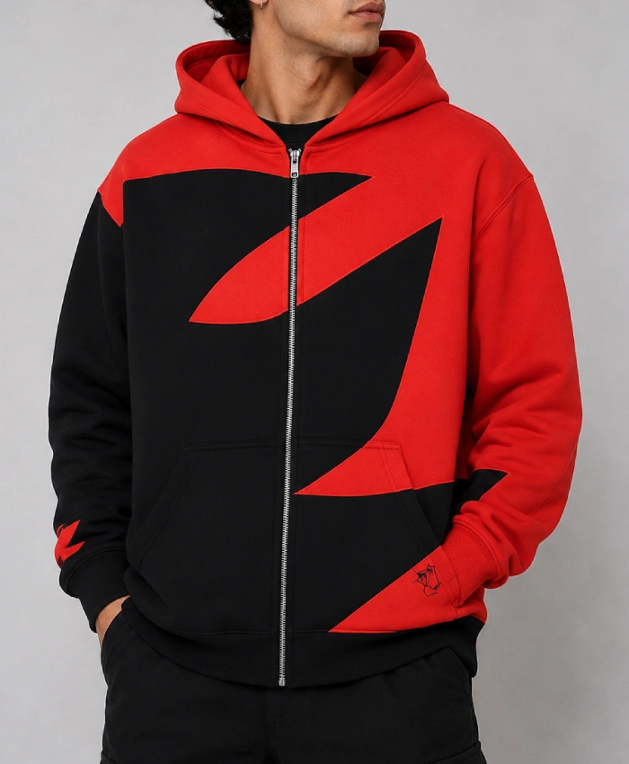 SEGA Universe Character Sonic Shadow the Hedgehog Red and Black Hooded Jacket