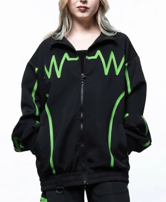 SEGA Video Game Jet Set Radio Black Track Jacket