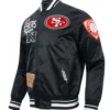San Francisco 49ers Black Letterman Jacket