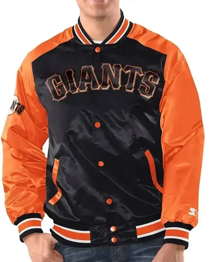San Francisco Giants Renegade Satin Varsity Jacket