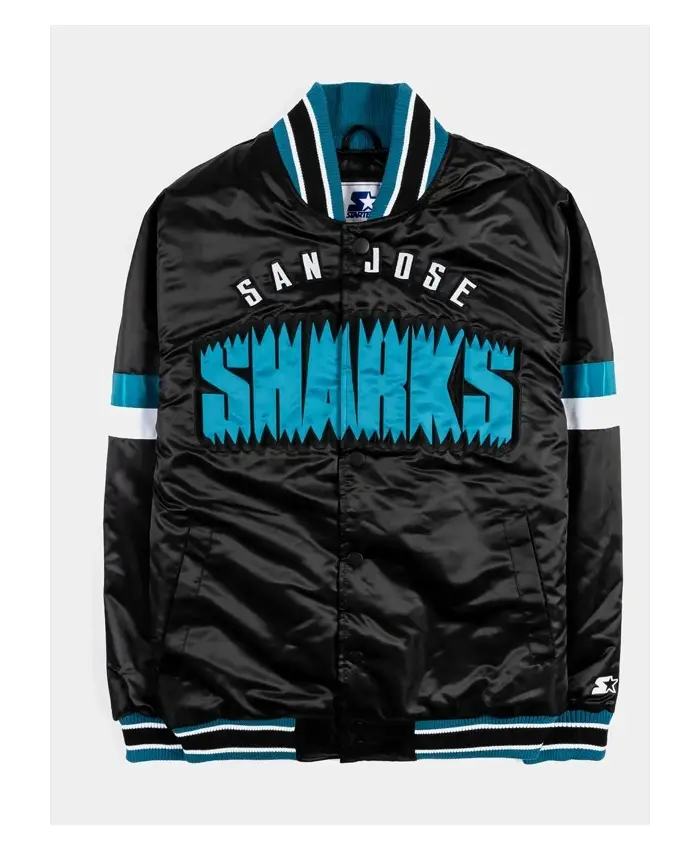 San Jose Sharks Varsity Black Jacket