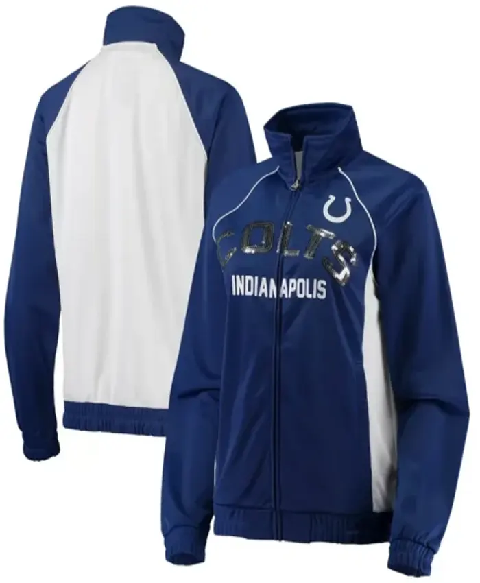 Sawyer Indianapolis Colts Full Zip Track Jacket