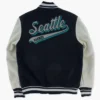 Seattle Mariners Script Tail Letterman Jacket