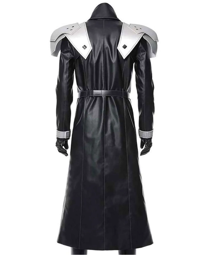 Sephiroth Final Fantasy VII Remake Video Game Long Black Trench Coat