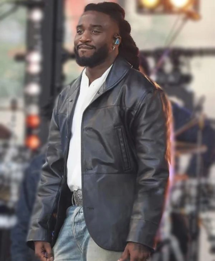 Shaboozey NBCs Today 2026 Black Leather Blazer