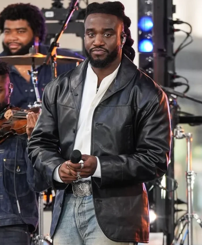 Shaboozey NBCs Today 2026 Leather Blazer