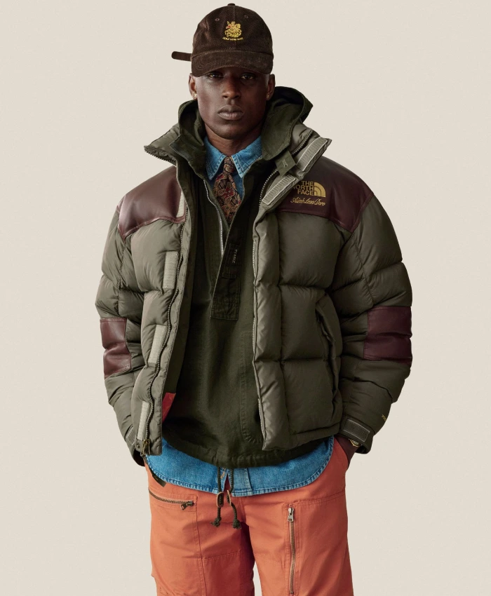 Aimé Leon Dore x The North Face Green Puffer Jacket