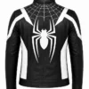 Spiderman Brand New Day 2026 Spider Web Black and White Biker Leather Jacket