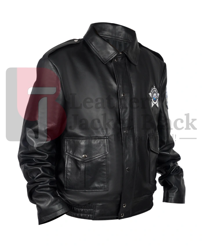 Shop Chicago Fire Sergeant DeLaney Leather Black Jacket