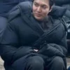 Shop Lee Min Ho TV Series Pachinko Black Puffer Hooded Hooded Coat For Men And Women