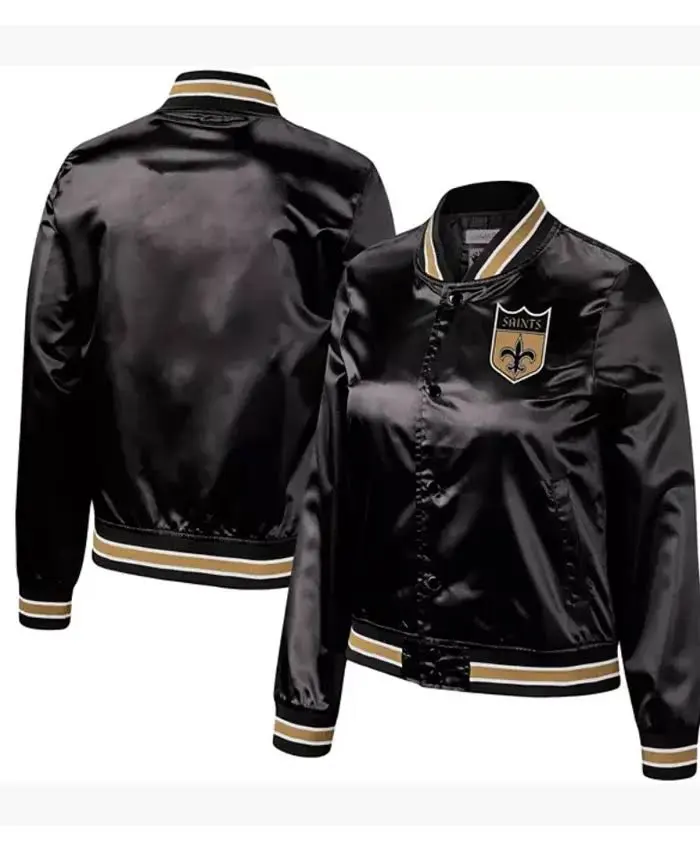 Shop Men And Women New Orleans Saints Satin Jacket For Sale