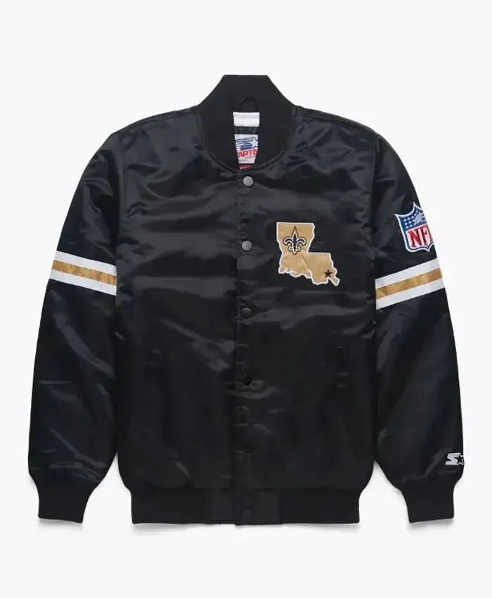 Shop Men And Women New Orleans Saints Satin Jacket