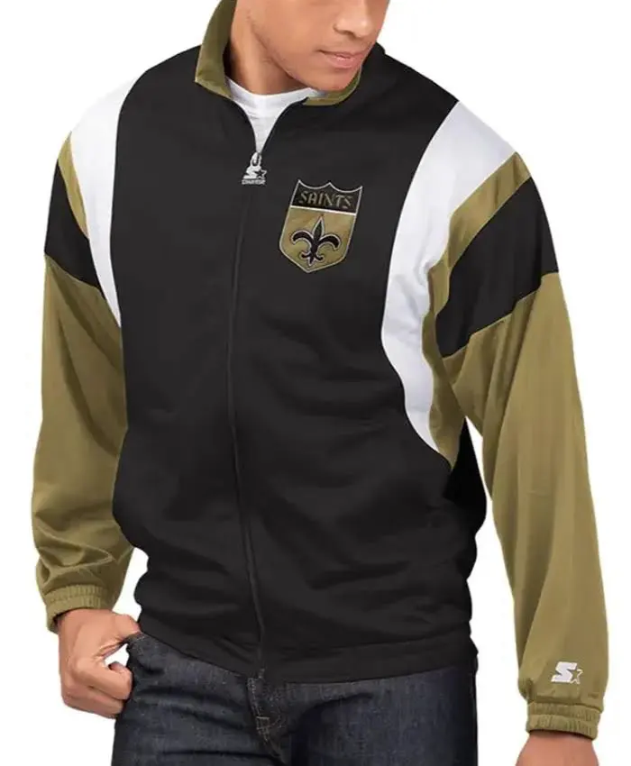 Shop Men And Women New Orleans Saints Starter Jacket Front