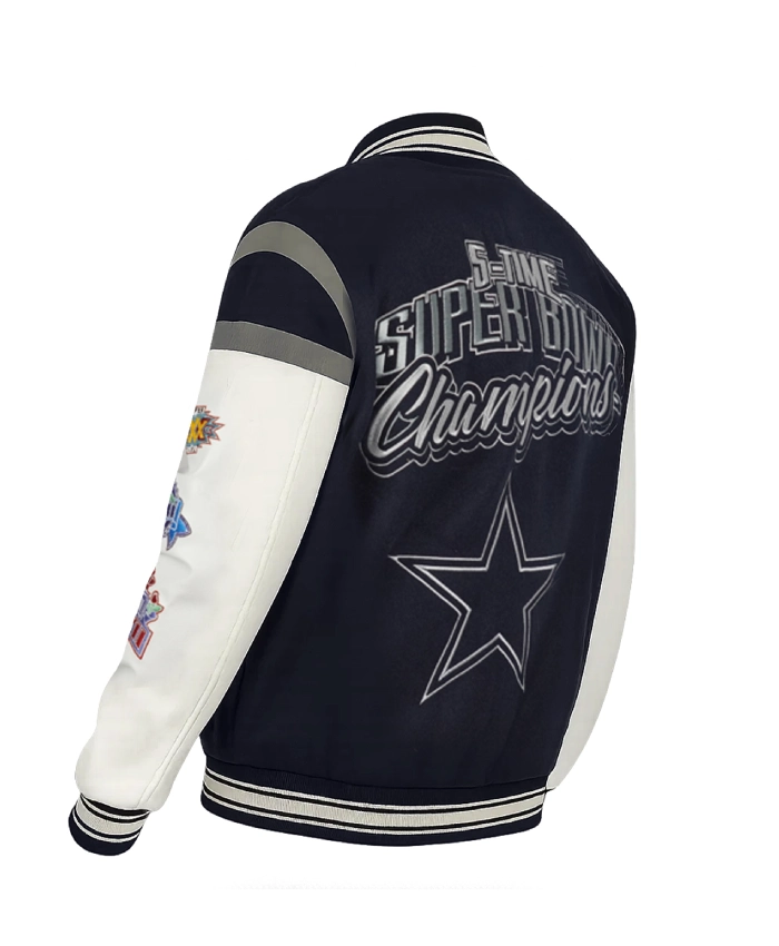 Shop NFL Beck Dallas Cowboys Varsity Full Snap Jacket Unisex