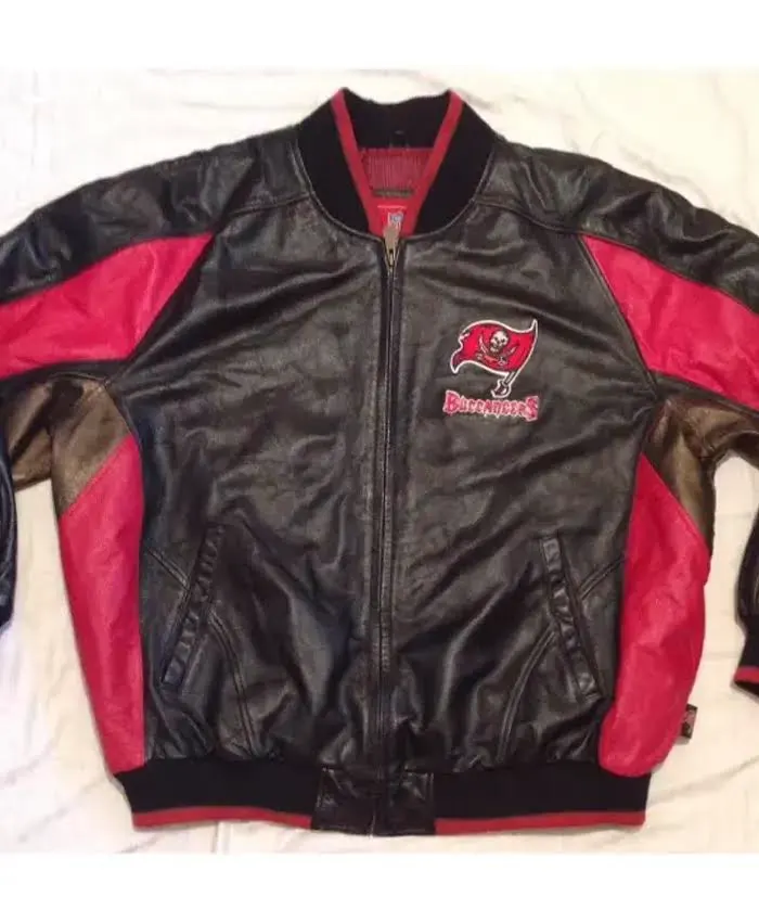 Shop NFL Team Tampa Bay Buccaneers Leather Jacket For Men For Sale