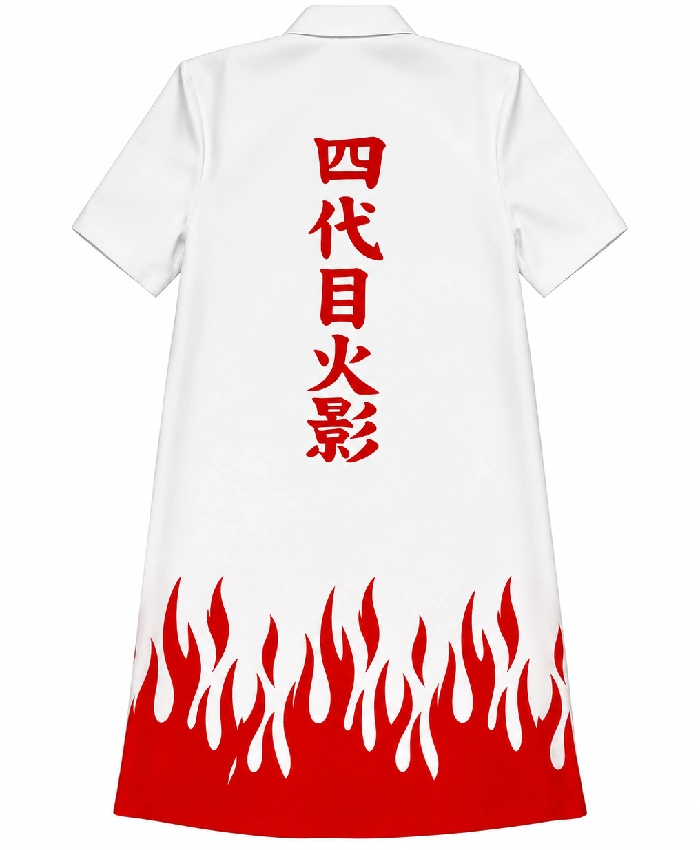Shop Naruto Series Minato Namikaze White Cotton Coat