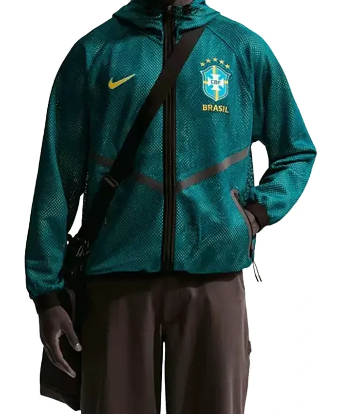 Shop Nike Adult Brazil World Cup 2026 Home Prematch Anthem Jacket