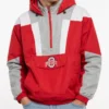 Shop Now 90s Ohio State Half Zip Red Pullover Jacket