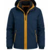 Shop Now Anna Pigeon S01 Blue and Yellow Puffer Jacket