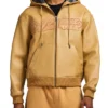 Shop Now Avirex Nappa Leather Tan Hoodie