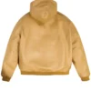 Shop Now Avirex Script Nappa Leather Tan Hoodie Sale