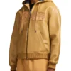 Shop Now Avirex Script Nappa Tan Hoodie