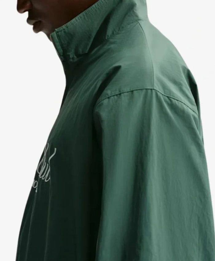 Shop Now Nike Mens Sportswear Club Green Nylon Zip Jacket