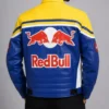 Shop Now Red Bull Bike Racing Blue Leather Jacket For Sale