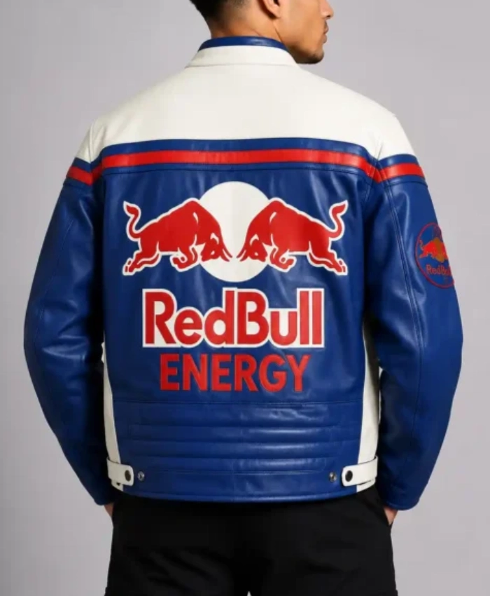 Shop Now Red Bull Bike Racing Leather Jacket On Sale