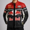 Shop Now Red Bull Bike Racing Red Leather Jacket For Sale