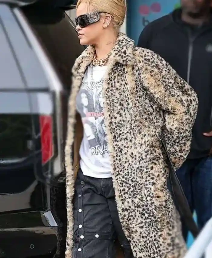Shop Now Rihanna Los Angeles Leopard Coat