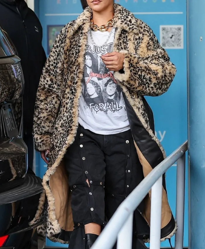 Shop Now Rihanna Los Angeles Leopard Print Coat
