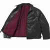 Shop Now Supreme x Schott Distressed Leather Zip Up Jacket