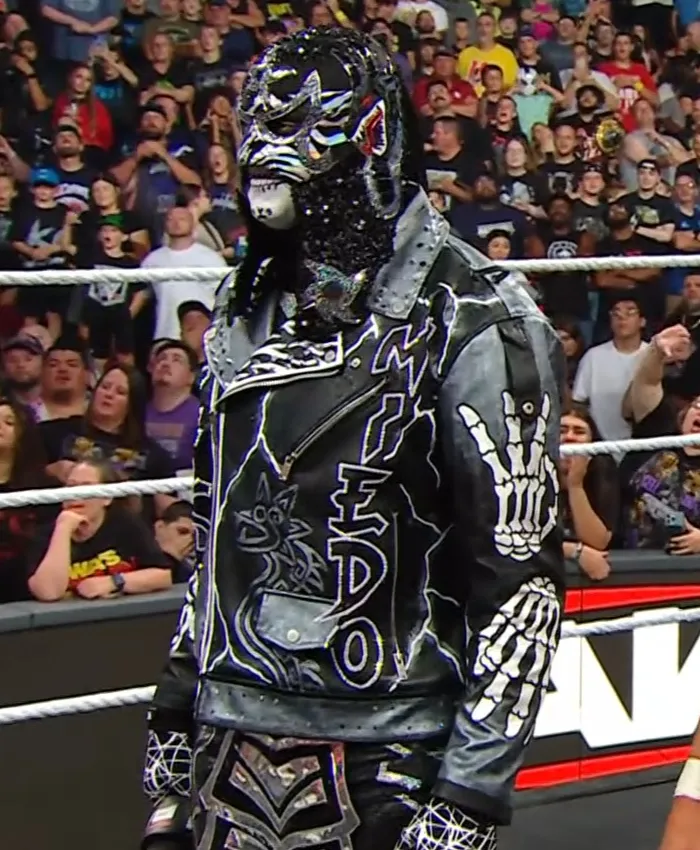 Shop Penta El Zero Miedo Graffiti Text Art Black Leather Jacket