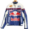 Shop Red Bull Bike Racing Leather Jacket For Sale