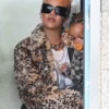 Shop Rihanna Los Angeles Leopard Print Fur Coat