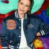 Shop Sophia Bush New York City 2026 Blue Vintage Knicks Jacket