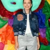 Shop Sophia Bush New York City 2026 Blue Vintage Knicks Varsity Jacket
