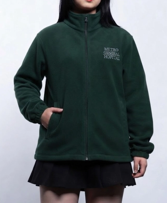 Shop Spider Man Brand New Day Peter Parker Metro General Hospital Green Fleece Jacket