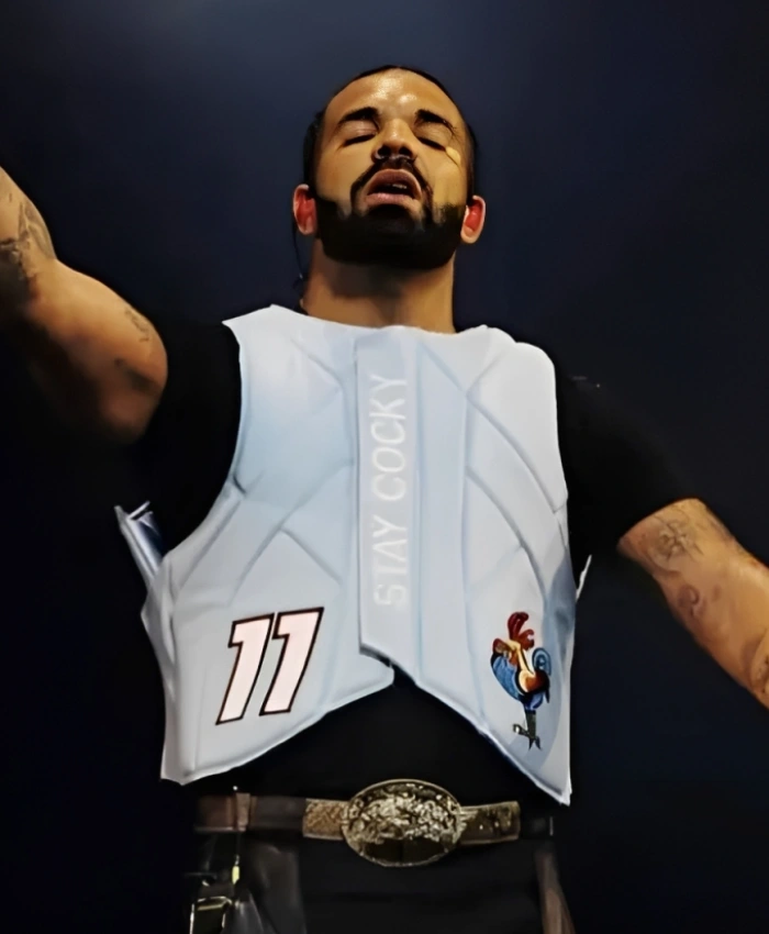 Wireless Festival Drake Stay Cocky Blue Vest
