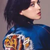 Singer Katy Perry Roar Tiger Vintage Bomber Jacket