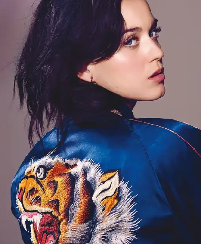 Singer Katy Perry Roar Tiger Vintage Bomber Jacket