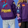 Spider Man 90’s Purple Varsity Jacket