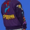 Spider Man 90’s Purple Varsity Jacket Men