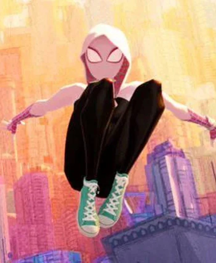 Spider Man Across the Spider-Verse P.B Parker Pink Coat