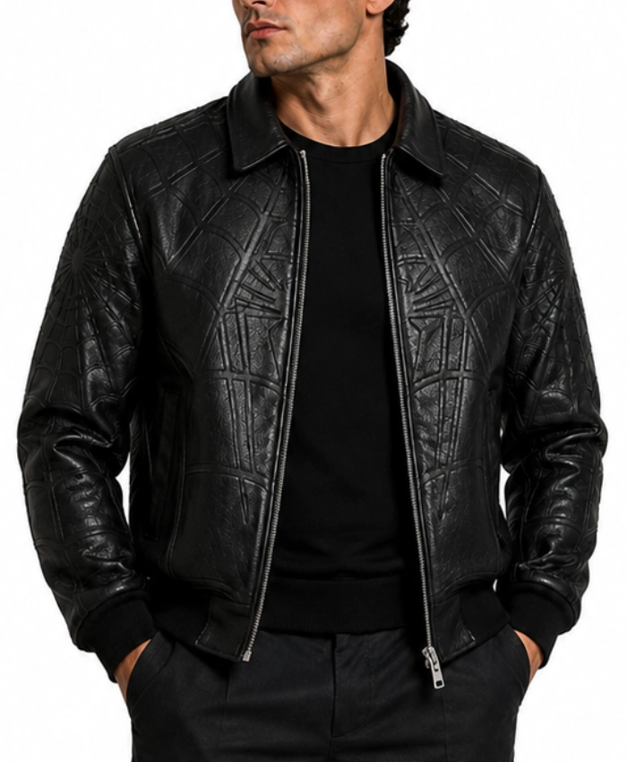 Spider-Man Brand New Day Black Sheepskin Leather Jacket